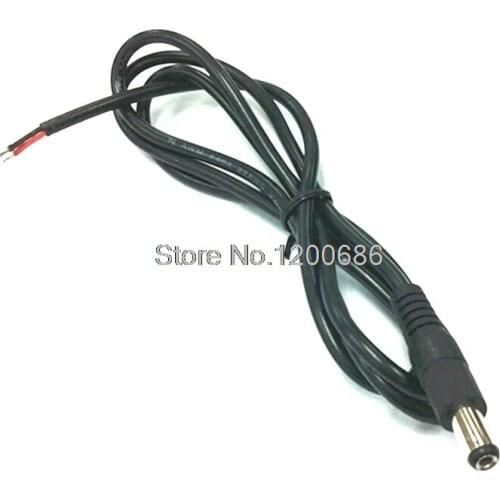 0.3M 0.5M 1M 20AWG Male DC5.5 Cable 5.5MM * 2.1MM 5.5 2.1 2.5 DC Jack Socket Power Adapter Connector Wire for LED Strip Light