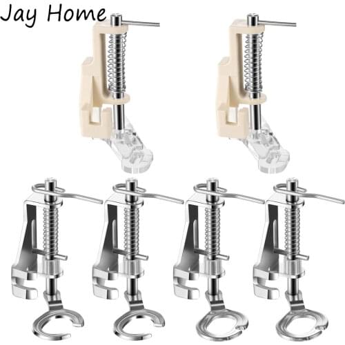 1pc Sewing Machine Presser Foot Free-Motion Quilting Embroidery Presser Foot Close Toe Open Toe Quilting Foot for All Low Shank