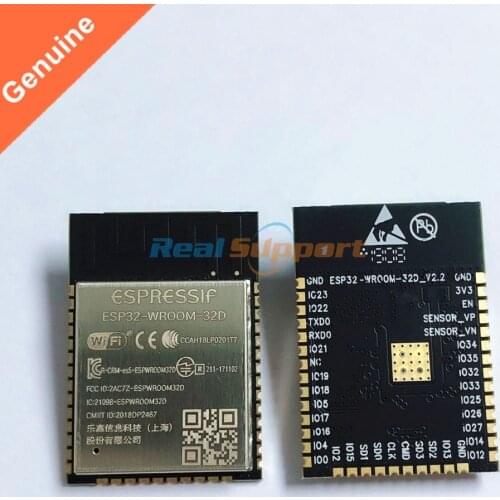 10PCS ESP32-WROOM-32D Wi-Fi+BT+BLE ESP32 Module 32Mbits 4MB Flash Memory Espressif Original better RF perfermance