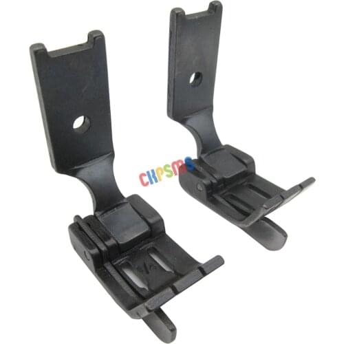 2PCS #S570L Double Needle PRESSER FOOT WITH SPRING LOADED LEFT GUIDE FIT FOR SINGER 112W 212W JUKI LH-515 LH-1152 LH-3128
