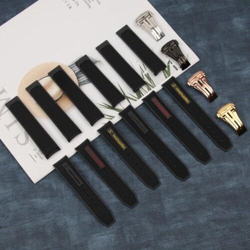 21mm 22mm soft Rubber Watch Strap for Omega-Seamaster Planet-Ocean Watch Strap Watchband Bracelet Sports for Conquest