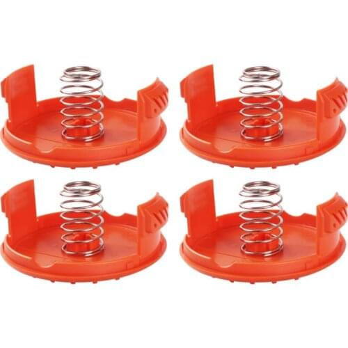4pcs/set Trimmer Replacement Spool Cap Covers and Spring for Black-Decker Garden Tools Accessories Parts wholesale