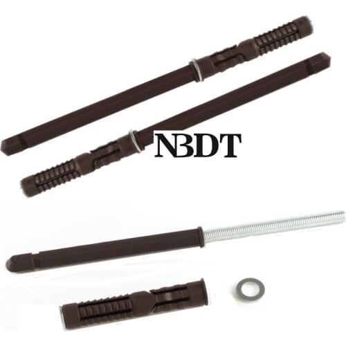 8Pcs/Lot Hidden Floating Wall Wooden Shelf Support Brackets With Plasatic Cover And Anchor Hex Bar