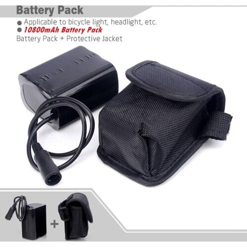 Free Shipping 18650 Bike battery 8.4V 10800mAh 6x18650 Battery pack For LED Bicycle Lights With Pouch