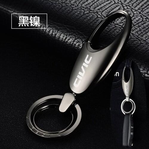 Fashion quality Car Keychain Alloy Metal Clasps Hooks Buckle Waist Keychain for car For honda civic 10th type r car accessories