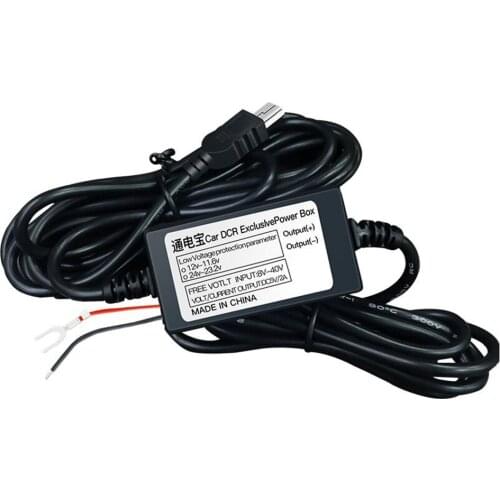 Dc12-24V To 5V Driving Recorder Parking Monitoring Step-Down Line Recorder Step-Down Line 24 Hours Monitoring With Low Voltage