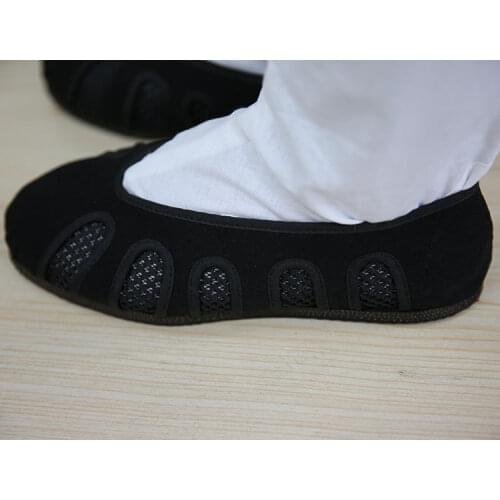 Summer Wudang tai chi shoes Taoism Martial arts kung fu sneakers Taoist Monk shifang shoes sneakers Black net surface