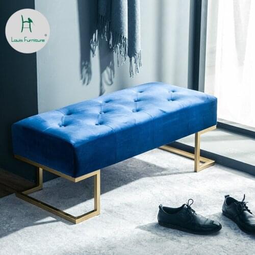 Louis Fashion Living Room Sofas Fitting Room Modern Scandinavian Modern Bench
