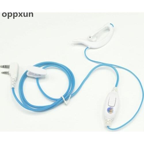 Fashion Blue soft ear hanging earphone for kenwood baofeng UV5R 888S