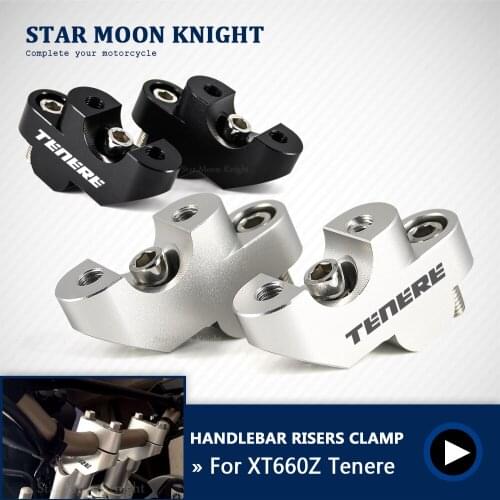 Motorcycle Accessories Handlebar Risers Clamp Mounting Mount Riser CNC Billet Aluminum For YAMAHA XT660Z Tenere XT 660 Z