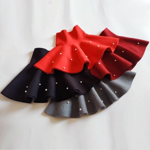 New Fashion Cute tutu skirt children Spring/Autumn clothes cozy knitting bottoming skirt toddler baby girls clothing 1-9Yrs