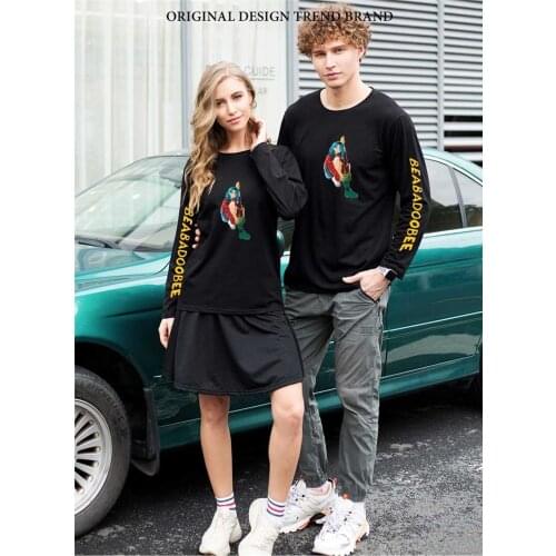 2020 New Style Beabadoobee-2D Printed Long-Sleeved T-shirt Men and Women Casual Loose Fashion