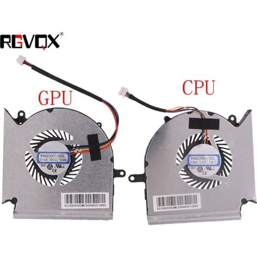 New for MSI GE63VR MS-16P1 GE73VR MS-17C1 CPU & GPU Fan PAAD060105SL N383 N384