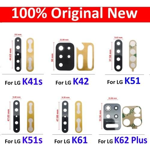 New Back Rear Camera Glass Lens For LG K41S K42 K51 k51S K61 K62 Plus With Adhesive