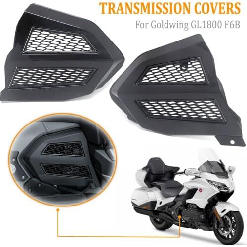 Engine Transmission Covers Chrome / Black For Honda Goldwing GL 1800 GL1800 F6B 2018-2021 2020 19 Fairing Radiator Grille Cover
