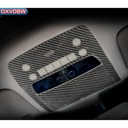 Carbon Fiber interior trim Car Frame Stickers For lexus gs300 350 f sport Accessories Front Reading Lights Panel Covers Car Sty