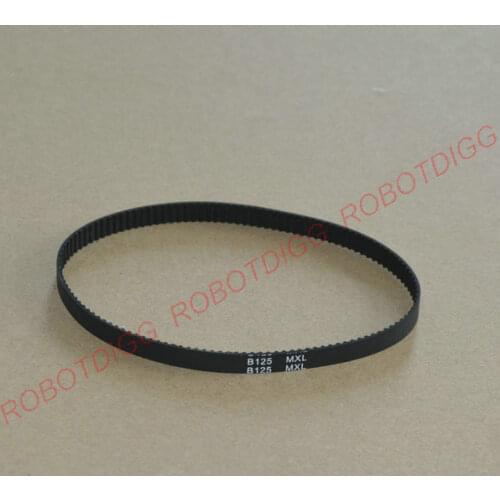 10pcs/lot, MXL Timing Belt, Closed-loop, B125MXL, 3mm 6mm width