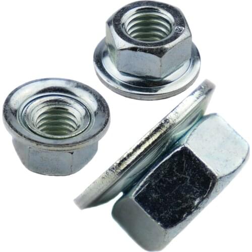 1pc Left Hand Thread M8x1.25 LH Left Hand Thread Flanged Blade Screw Nut For Trimmer Brushcutter Tool Accessory