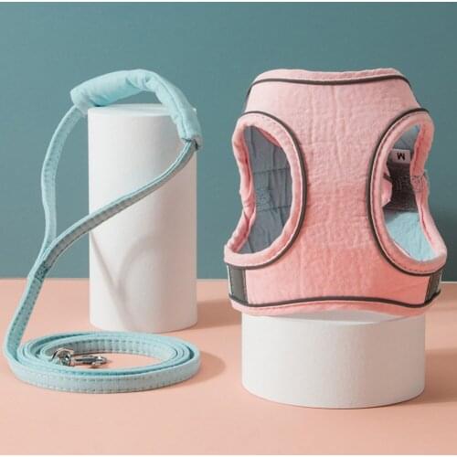 Walking Cat Harness Reflective Chest Straps Breathable Dog Leashing Adjustable Cat Rope Chest Cat Walking Rope Pet