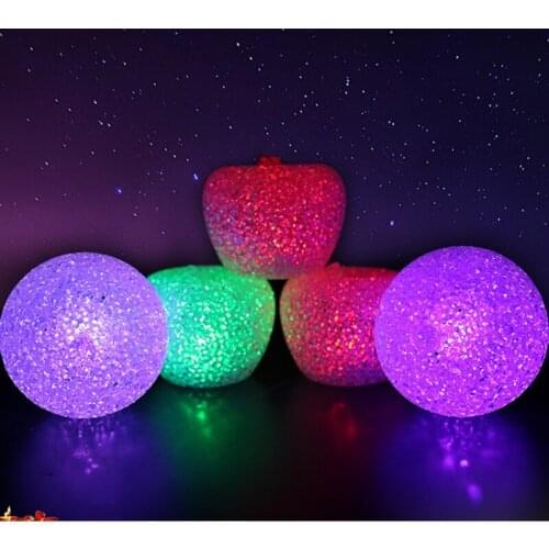 Luminous Toys/Large Colorful Colorful Crystal Apple/Night Light Christmas Gifts/colorful light/baby toys for children/toy/best g