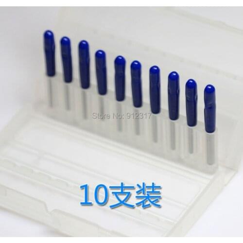 10pcs/lot 3.175*30*0.1mm Flat Bottom Wood Engraving Router Bits/End Mill Engraving Blade/ Sharp Solid Carbide Tool