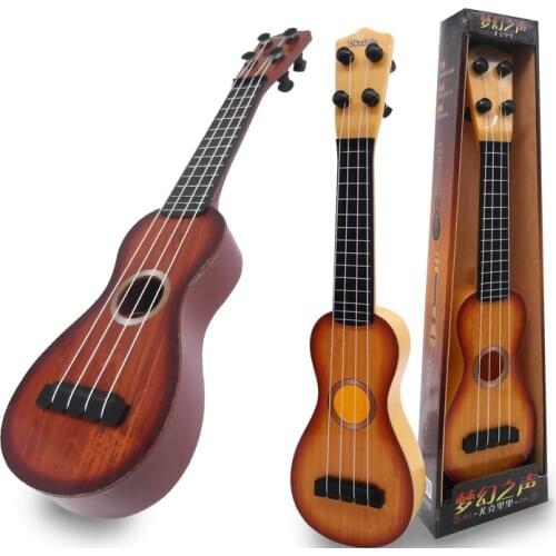 2018Simulation Children Beginner Guitar Plastic Yukari Mini Musical Instrument Toys Puzzle Early Learning Toys