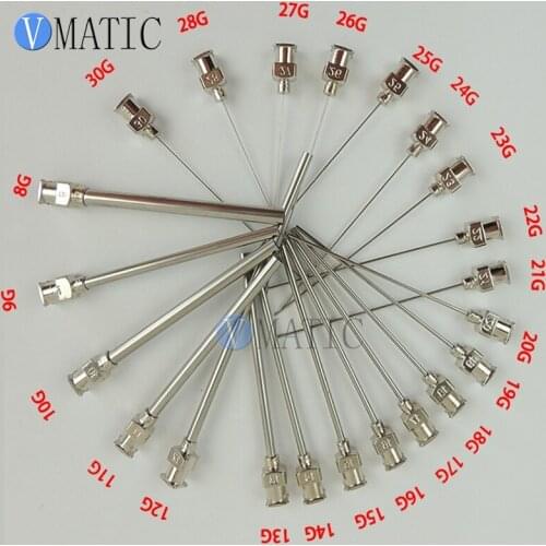 Free Shipping 12Pcs High Precision All Metal Tips Tube Length 75Mm Stainless Steel Needles