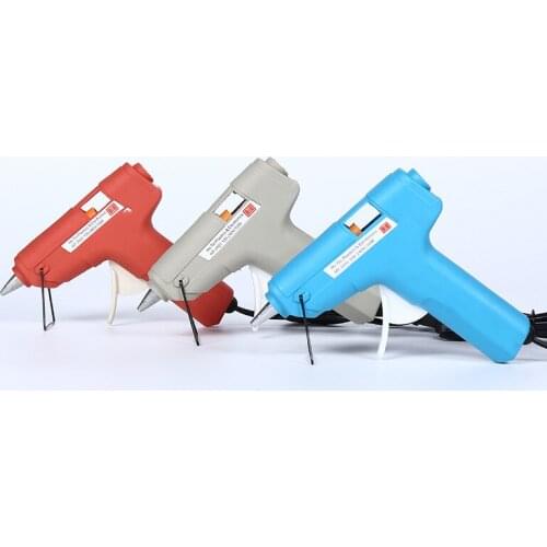 DIY Robot part car EU Plug 20W Hot Melt Adhesive Glue Gun Tool With 10pcs 7mm*100mm Glue Stick Mini Thermo Electric Heat Tool