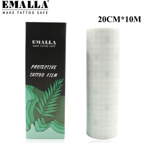 EMALLA 20CM*10M Protective Breathable Tattoo Film Tattoo Aftercare Solution Tattoo Bandage Roll Tattoo Accessories Initial Heal