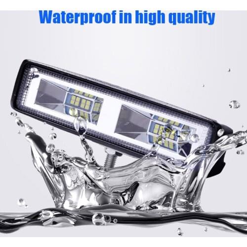 Car LED Work Light Flat Shape 6LED 18W Daytime Running Light Auxiliary Light Off-road Vehicle Modified Light