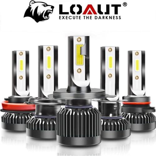 LOAUT Mini Car Headlights LED H7 H4 H11 H1 H8 H9 9005 HB3 9006 HB4 9012 Fog Lights Lamp Auto Bulbs 60W 12000LM 12V 24V
