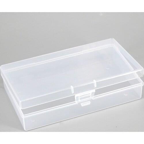 LwnRiceTransparent Plastic Storage Boxes Clear Square Multipurpose