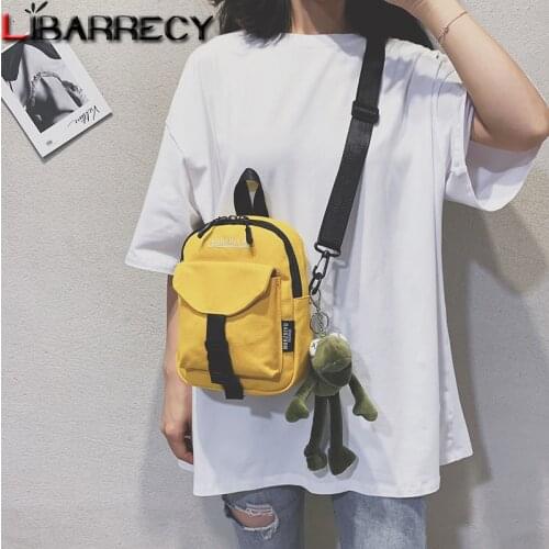 Fashion Letter Designer Ladies Bags High Quality Canvas Solid Color Students School Bags Casual Womens Shoulder Bag Bolso Mujer