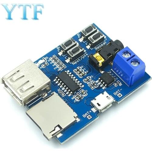 Mp3 nondestructive decoding board built-in amplifier mp3 module mp3 decoder TF card U disk decoding player