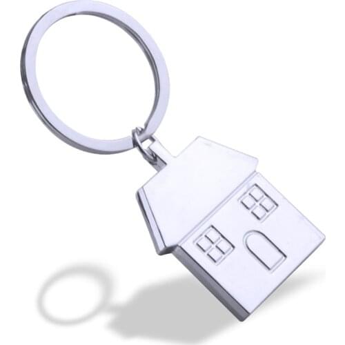 New fashion geometric cute little house key chain simple retro classic classic key chain 2020 new jewelry
