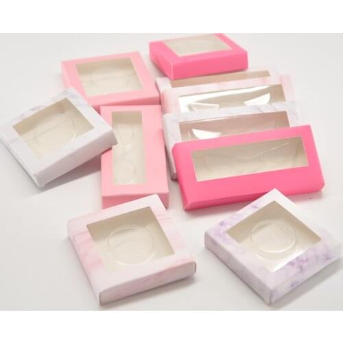 Wholesale False Eyelashes Package Paper Eyelash Packaging Box Lash Boxes Packaging 25mm Mink Lashes Cases Makeup Bulk Vendors