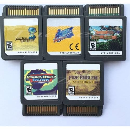Phantom Hourglass Kby:Squeak Squad Digimon World DK Fire Embl Video Game Cartridge Console Card US Version for DS3DS2DS Console