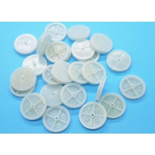 242A Pulleys Diameter 24mm Plastic Belt Wheel Toy Fittings 24-2A Pulley DIY Accessories 100pcs/lot
