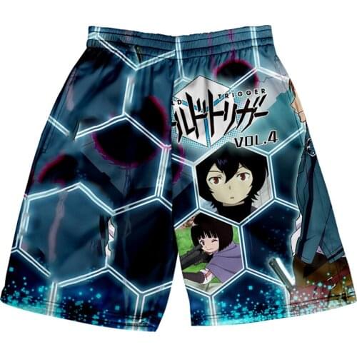 World Trigger Kuga Yuma 3D Print Summer Holiday Women/Men Elastic Waist Cool Streetwear Shorts Hip hop Style Beach Shorts