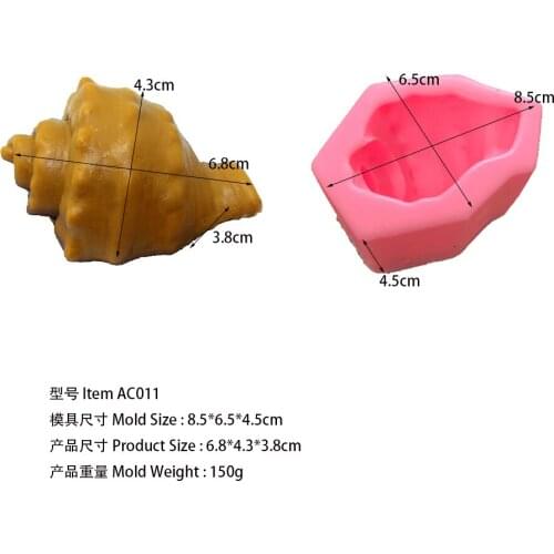 Conch art silicone soap mold craft molds diy handmade moulds AC011