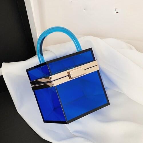 TT Hexagonal Portable Small Box Cosmetic Bag Female 2020 New Fashion Lipstick Transparent Jelly Pack