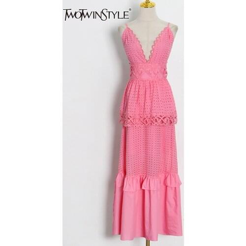 Летние платья на каждый день TWOTWINSTYLE China At AliExpress