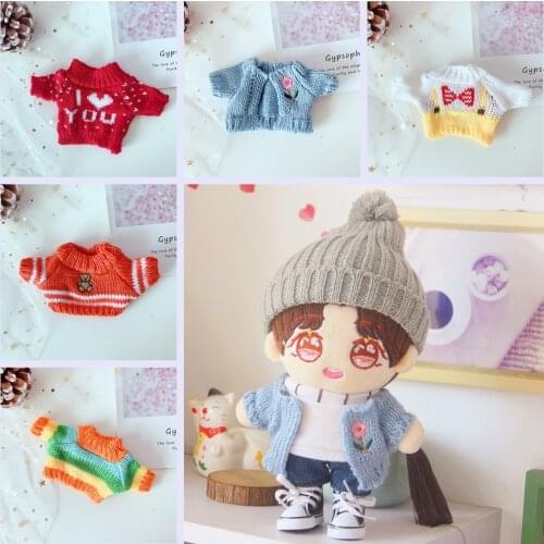 12 Pattern Knitted Sweater For EXO Doll 20cm Handmade Doll Doll Accessories Doll Clothes