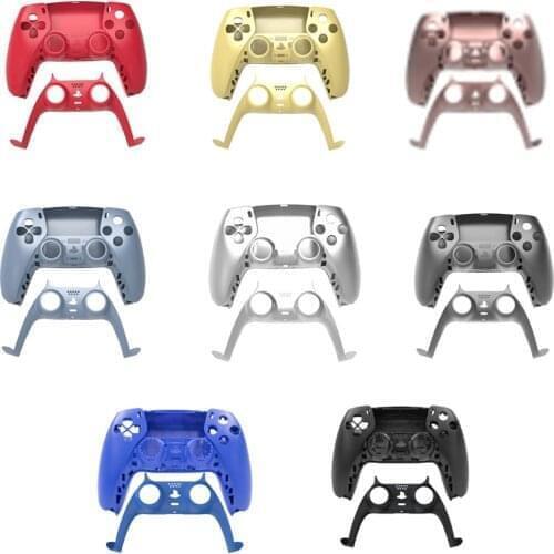 Controller Front Middle Housing Shell for PS5 Gamepad Decorative Strip Skin Case Cover Faceplate plastic shell