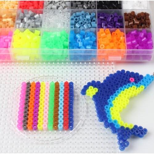 1000pcs/bag 5mm Hama Beads Puzzle Education Toy 48 Colors Jigsaw Puzzle Perler Beads 3D Puzzles Fuse Beads For Children