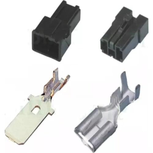 500sets 2Pin 7.8mm female Auto Motorcycle Electronic Wiring Connector for AUdi,VW,BMW, Honda,Toyota DJ7026-7.8-11/21