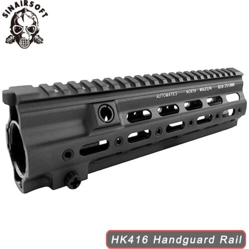 Aluminum Hard Coat Anodized GT Style 416 M-LOK MOD Lite Handguard Rail System For AR AEG Airsoft M4A1 Paintball Receiver Gearbox