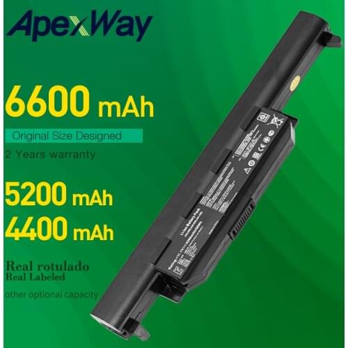 ApexWay 4400mAh A32-K55 A75 K45 K55 laptop battery for Asus A33-K55 A41-K55 A45 A55 K75 R400 R500 R700 U57 X45 X55 X75 series