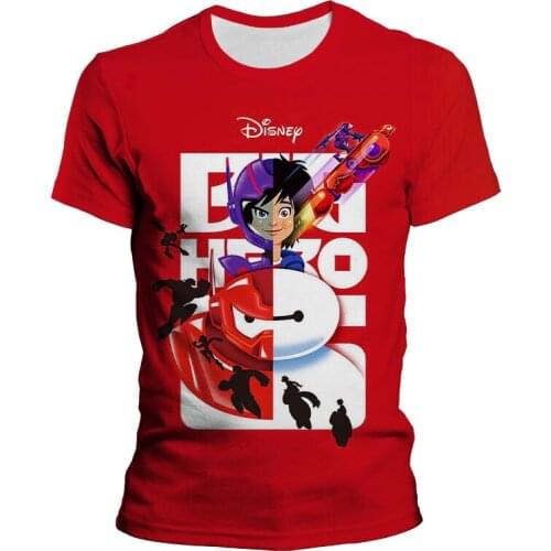 Big Hero 6 Child Anime t-shirt 3D Print Harajuku Men t shirt Summer New Cool Boy Girl kids Short sleeve shirts Casual Women Tee