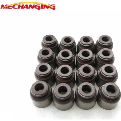 For NISSAN MICRA III (K12) 160 SR HR16DE 16pcs Valve Stem Oil Seal Engine Rebuild Kits Engine Parts Engine Gasket 13207-ED000